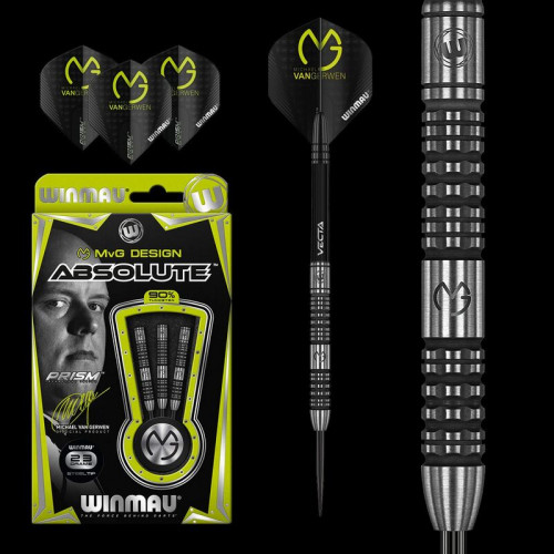 WINMAU MvG DESIGNG ABSOLUTE %90 TUNGSTEN 23 GRAM 