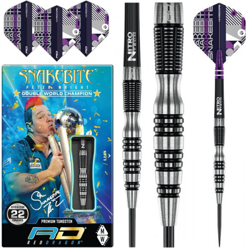 WINMAU PETER WRIGHT BLACK RACER 22 GRAM DART