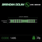 WINMAU BRENDAN DOLAN %90 TUNGSTEN 23 GRAM DART