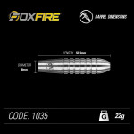 WINMAU FOX FIRE %80 TUNGSTEN 22 GRAM 