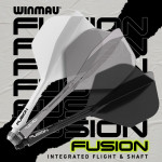 Winmau - Fusion Integrated Flight & Shaft Solid White Intermediate