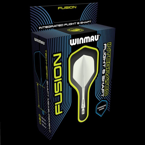 Winmau - Fusion Integrated Flight & Shaft Solid White Intermediate