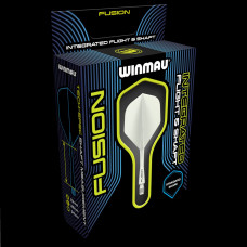 Fusion Integrated Flight & Shaft Solid White Medium 8790