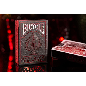 Bicycle Foil Metalluxe Red Oyun Kartı