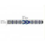 Red Dragon Gerwyn Price Midnight Edition % 90 Tungsten Dart Oku