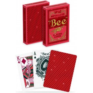 Bee Metalluxe Red Oyun Kartı