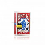 Bicycle Rider Back International Jumbo Index Playing Cards -KIRMIZI