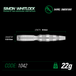 WINMAU SIMON WHITLOCK %90 DARTS 