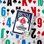 BICYCLE EZ-SEE LOVISION JUMBO POKER OYUN KARTLARI-MAVİ DESTE