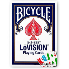 BICYCLE EZ-SEE LOVISION JUMBO POKER OYUN KARTLARI-MAVİ DESTE