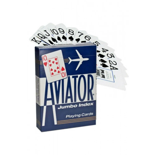 BICYCLE AVIATOR JUMBO POKER CIRCLE BACK -MAVİ