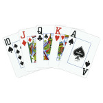 Elite Poker boyutu Jumbo oyun kağıtları çift deste (siyah ve altın) Copag