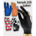 Salon Eldiveni 25li Paket Karışık Renkli