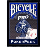 Bicycle Poker Peek Pro Play Card Mavi	