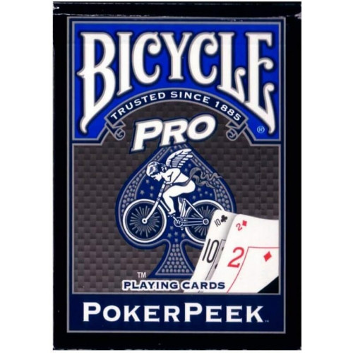 Bicycle Poker Peek Pro Play Card Mavi	