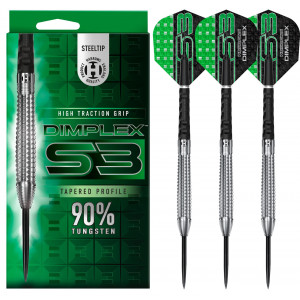 DIMPLEX S3 TAPERED PROFILE 90% STEEL TIP DART OKU